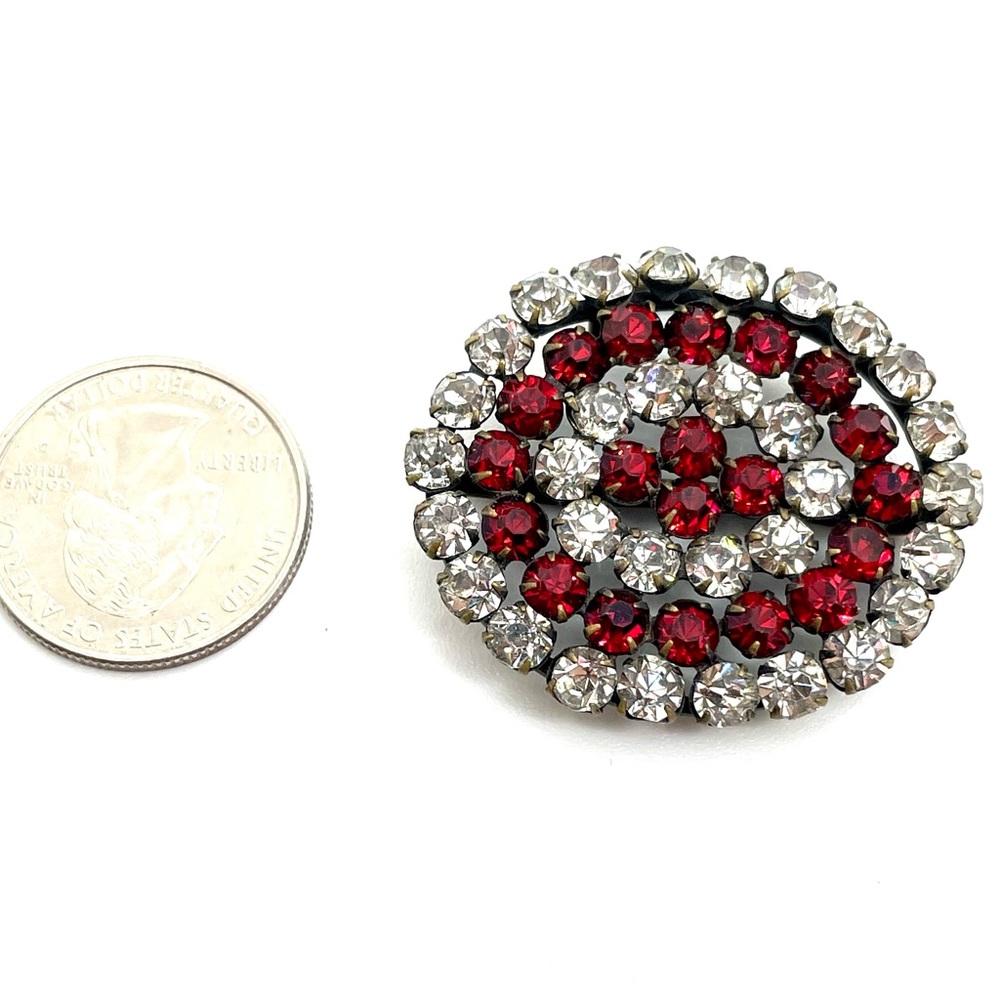 Victorian Ruby Rhinestone Buckle - image 2